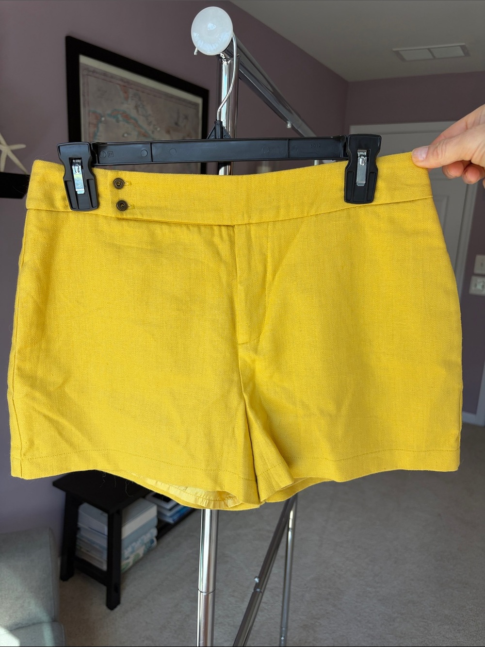 Forever 21 Mustard Yellow Tailored Shorts